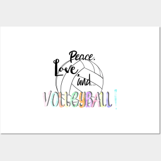 Peace, Love, and Volleyball Posters and Art